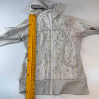 Lululemon Scuba Full-Zip Hoodie — Pastel Geometric Print Size UK 8-10