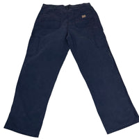 Carhartt Dungaree Fit Carpenter Trousers Navy Blue Size 34