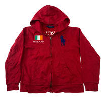 Polo Ralph Lauren Ireland Big Pony Zip Hoodie Red Youth L (14–16) Searchmckl #3