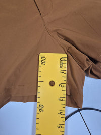 The North Face Belted Hiking Shorts Caramel Brown Stretch Gorpcore Size US 12 UK 16