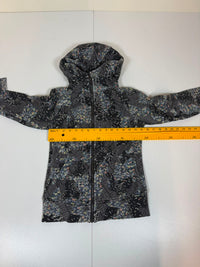 Lululemon Scuba Hoodie Navy Floral Print Zip-Up Womens Size 4(UK 8)