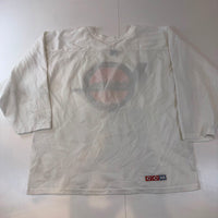 Vintage Omaha Lancers USHL Hockey Jersey CCM White Mesh Men’s Large Made in Canada