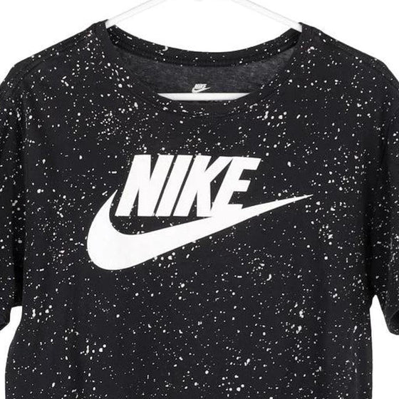 NIKE SPELLOUT T-SHIRT - LARGE BLACK COTTON BLEND